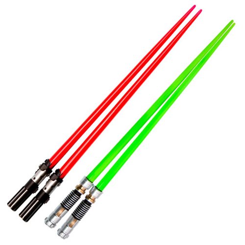 Star Wars Darth Vader and Luke Skywalker Battle Set Lightsaber Chopsticks